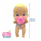 Boneca Little Dolls Mamazinho Mágico Chupeta Led Mamadeira