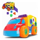 Caminhão Robustus Formas Geométricas Encaixes Didático Baby
