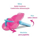 Carrinho P/ Bonecas 3 Em 1 Bebê Conforto + Cadeira