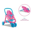 Carrinho P/ Bonecas 3 Em 1 Bebê Conforto + Cadeira