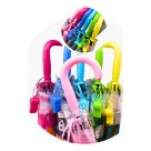 Guarda Chuva Infantil 50cm Desenhado Com Apito Colorido