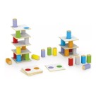 Jogo Torre Ludica Classica Empilhavel 40 Pecas Mdf