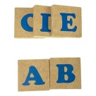 Brinquedo Educativo Letras E Números 80 Peças Pecas em Madeira