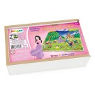 Quebra Cabeça Infantil Branca De Neve 30 Peças Mdf C/ Estojo