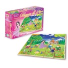 Quebra Cabeça Infantil Branca De Neve 30 Peças Mdf C/ Estojo
