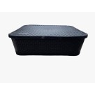 CAIXA ORGANIZADORA RATTAN 10L PRETO UN