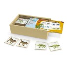 Jogo Da Memoria Dinos Animais em MDF com Estojo de Madeira