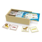 Jogo De Memória Animais Em Inglês Educativo Com Estojo