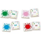 Jogo da Memoria Nome das Cores Ingles/Portugues em MDF com Estojo em Madeira