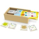 Jogo da Memoria Nome das Cores Ingles/Portugues em MDF com Estojo em Madeira