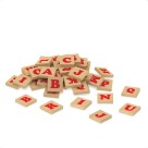Brinquedo Escolar Pedagógico Letras 40 Peças em Madeira MDF