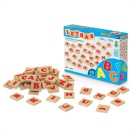 Brinquedo Escolar Pedagógico Letras 40 Peças em Madeira MDF