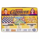 Jogos de Tabulleiro Jogos Clássicos 3 em 1 Damas/Ludo/Trilha