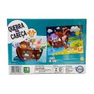 Jogo Quebra Cabeça Infantil A Arca De Noé 2 Em 1 60 Peças Brinquedo Educativo 