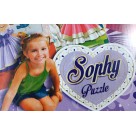 Brinquedo Quebra Cabeca Puzzle da Sophy com 100 Pecas e 4 Placas