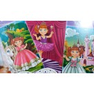 Brinquedo Quebra Cabeca Puzzle da Sophy com 100 Pecas e 4 Placas