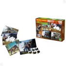 Jogo Quebra Cabeça Infantil Dinossauros 4 Em 1 Puzzle 400 Peças