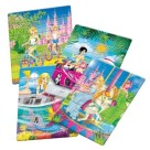 Quebra Cabeça Puzzle Progressivo Bridy e as Princesas com 12/24/36 e 48 Peças 