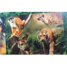 Jogo Quebra Cabeca Infantil Puzzle Animais Selvagens com 200 Peças