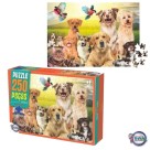 Quebra-Cabeça Cachorros Fofos Puzzle 250 Peças Amizade Animais