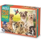 Quebra-Cabeça Cachorros Fofos Puzzle 250 Peças Amizade Animais