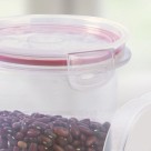 Pote de Plástico Mantimentos Redondo Hermético Trava Mais 550 ml 