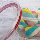 Pote de Plástico Mantimentos Redondo Hermético Trava Mais 550 ml 