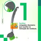 Escova de Limpeza Redonda Cabo Ergonômico e Limpeza Perfeita