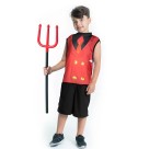 Tridente Plastico Garfo Diabinho Fantasia Halloween com 100cm