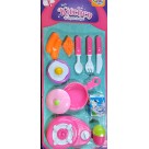 Brinquedo Kit Cozinha com Panelinha, Fogão e Talheres Diversas Cores