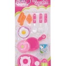 Brinquedo Kit Cozinha com Panelinha, Fogão e Talheres Diversas Cores