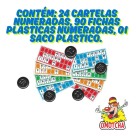 Brinquedo Jogo De Loteria Loto 24 Cartelas E 90 Fichas