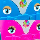 Carrinho de Brinquedo Kombica Dora Com Peças Geometricas Para Encaixar Roda Livre Carro Infantil Colorido 