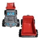Caminhão De Brinquedo Grande Carrinho Construção Linha Pépi Cor Caçamba Cinza
