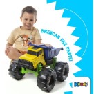 Caminhão de Brinquedo Caçambão Infantil Grande com Rodas Gigantes