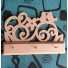 Porta Chave de Parede Passaros Vazado Decoracao
