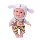 Boneca Bee Baby Bichinhos Panda, Ursinho e Ovelinha