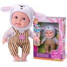 Boneca Bee Baby Bichinhos Panda, Ursinho e Ovelinha