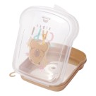 Sanduicheira Infantil Plasútil Capi Vibes 17x13cm – Porta Lanche Escolar com Estampa Fofa