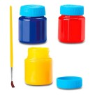Mini Boneca Club Girls com kit pintura, cores variadas