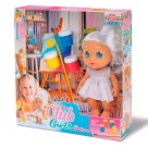 Mini Boneca Club Girls com kit pintura, cores variadas