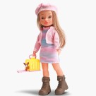 Boneca Beverly Girls Pet Lover 34 cm, vinil atóxico, articulada, acompanha pet