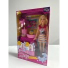 Boneca Mary Hora do Banho Wellkids com Acessórios