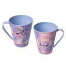 Caneca Stitch 360ml Plasútil – Produto Oficial Disney, Plástico Resistente e Livre de BPA