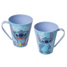 Caneca Stitch 360ml Plasútil – Produto Oficial Disney, Plástico Resistente e Livre de BPA