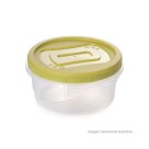 Pote Plástico Redondo Plasútil 900ml Tampa Clic Vedação