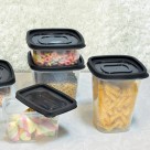 Pote Plástico Plasútil 580ml com Tampa Hermética