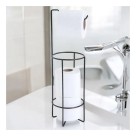 Suporte para Papel Higiênico Azzo em Aço Carbono com Acabamento Preto