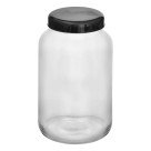 Pote de Vidro Transparente 3L com Tampa Plastica