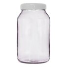 Pote de Vidro Transparente 3L com Tampa Plastica